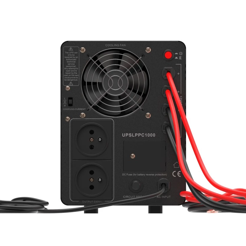 Green Cell PowerCore UPSLPPC1000 1500VA / 1000W UPS AVR, 12 VDC, LCD, sem baterias