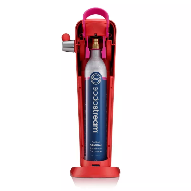 Máquina de soda SodaStream Art Mandarin Red garrafa de carbonatação 1L