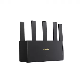 Router WLAN TENDA TE3L Wi‑Fi 7 (IEEE 802.11ax), 3x Gigabit-LAN, 1x WAN, 512 MB RAM, VLAN, NAT, WPA, preto