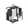 Armário de instalação de parede Lanberg 19'' 15U 600x450mm preto (porta de vidro)