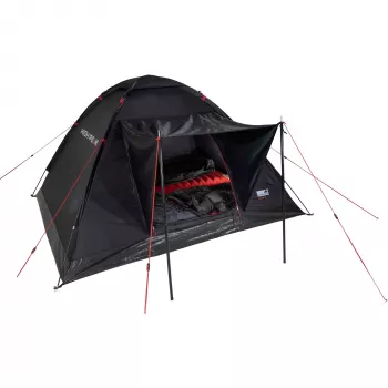 Tenda piramidal High Peak Beaver 3 3 pessoas estrutura rígida impermeável 150 cm