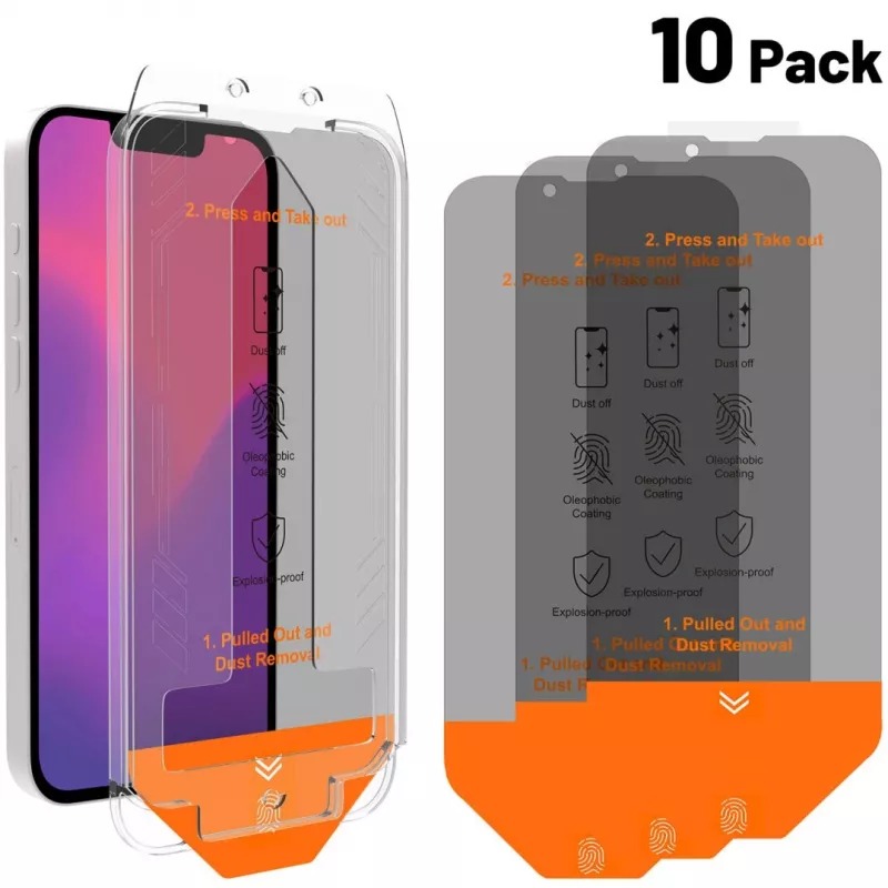 4smarts Second Glass Privacy kit de serviço com 10 unidades para Apple iPhone 16e, 541425