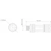 TELTONIKA NETWORKS ficha M12 Type X 8-PIN (PR40118K)