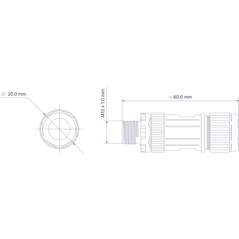TELTONIKA NETWORKS ficha M12 Type X 8-PIN (PR40118K)