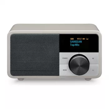 Rádio de mesa Sangean DDR-7 Glacier Silver com sintonizador digital e Bluetooth