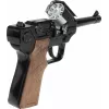 Revólver de polícia de brinquedo em metal Gonher 8 tiros, construção em metal, modelo 258441
