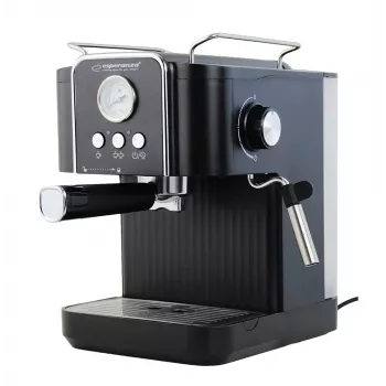 Máquina de café expresso ESPERANZA EKC010 — depósito de água de 1,8 L, 850 W, 20 bar, emulsor de leite integrado