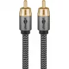 Goobay 65296. Ligação 1: RCA, Conector 1 sexo: Macho, Ligação 2: RCA, Conector 2 sexo: Macho, Material do cabo: Cobre,