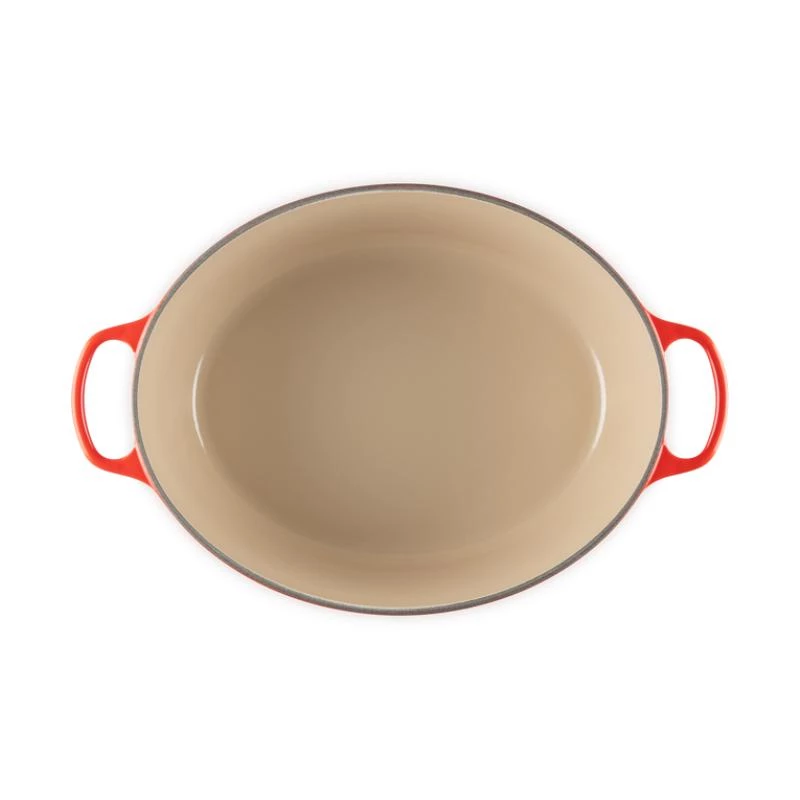 Le Creuset Signature assadeira oval vermelho cereja 40cm
