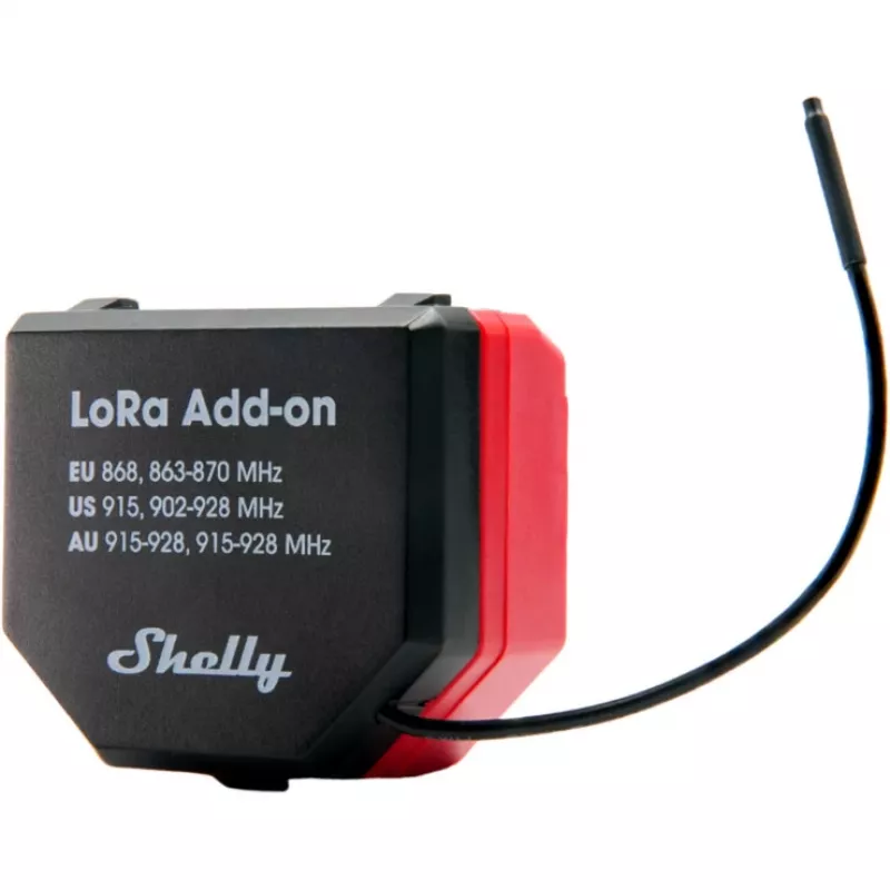 Módulo adicional LoRa Shelly LoRa Add-on para conectividade IoT, marca Shelly (modelo Shelly_LoRa_Add-on)
