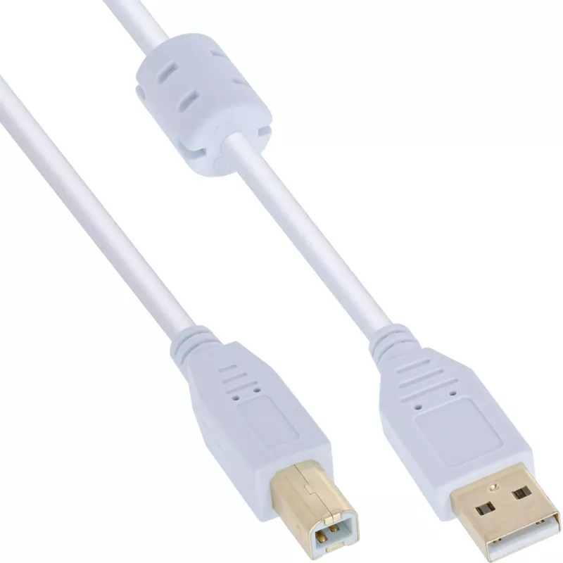 Cabo Microconnect USBAB2WF USB 2.0 2 m USB A USB B branco