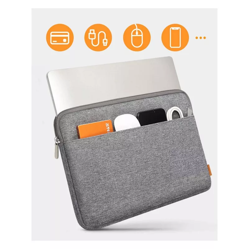 Bolsa sleeve Inateck LB01005 para dispositivos até 33,8 cm (13,3 polegadas), cinzenta