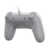 Comando gaming com fios GameSir T3 Lite WT branco – comando com fios ergonómico, compatível com PC