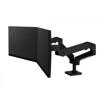 Ergotron LX Pro - kit de montagem (braço duplo) - modular - para 2 ecrãs LCD - lado a lado - alumínio - preto - tamanho do ecrã: até 68,6 cm (até 27 polegadas) (45-686-292)