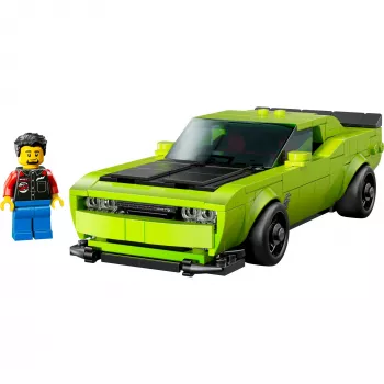 Carro de brinquedo de construção LEGO Speed Champions Dodge Challenger SRT Hellcat 77237 — 390 peças, 1 minifigura, idade recomendada 9+