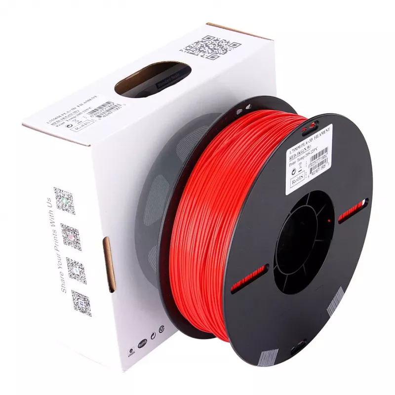 PLA+ 1,75mm vermelho 1kg