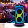 Altifalante portátil MANTA SPK0601B100, 100 W, Bluetooth, karaoke, microfone sem fios, bateria, equalizador, iluminação disco