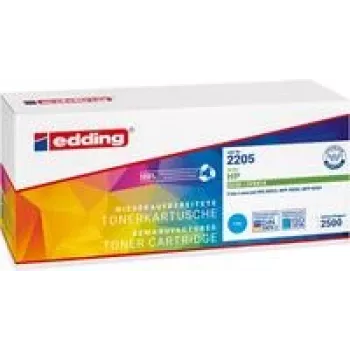 Toner Edding EDD-2205 substitui HP 203X (CF541X) ciano 2500 páginas toner compatível (18-2205)