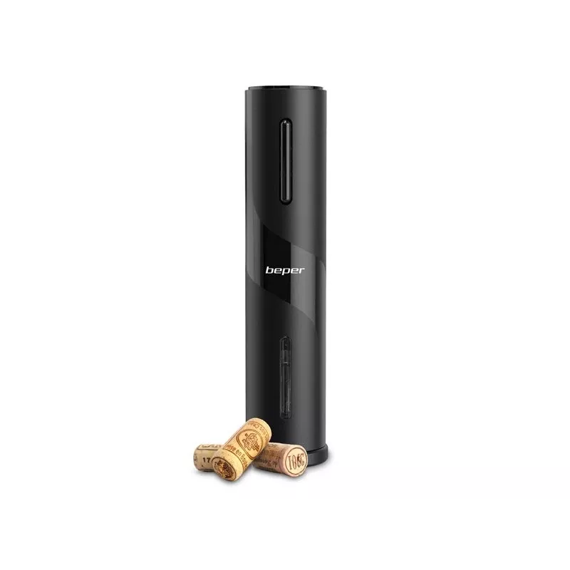 Beper P102ACP100 saca-rolhas elétrico recarregável, USB, preto