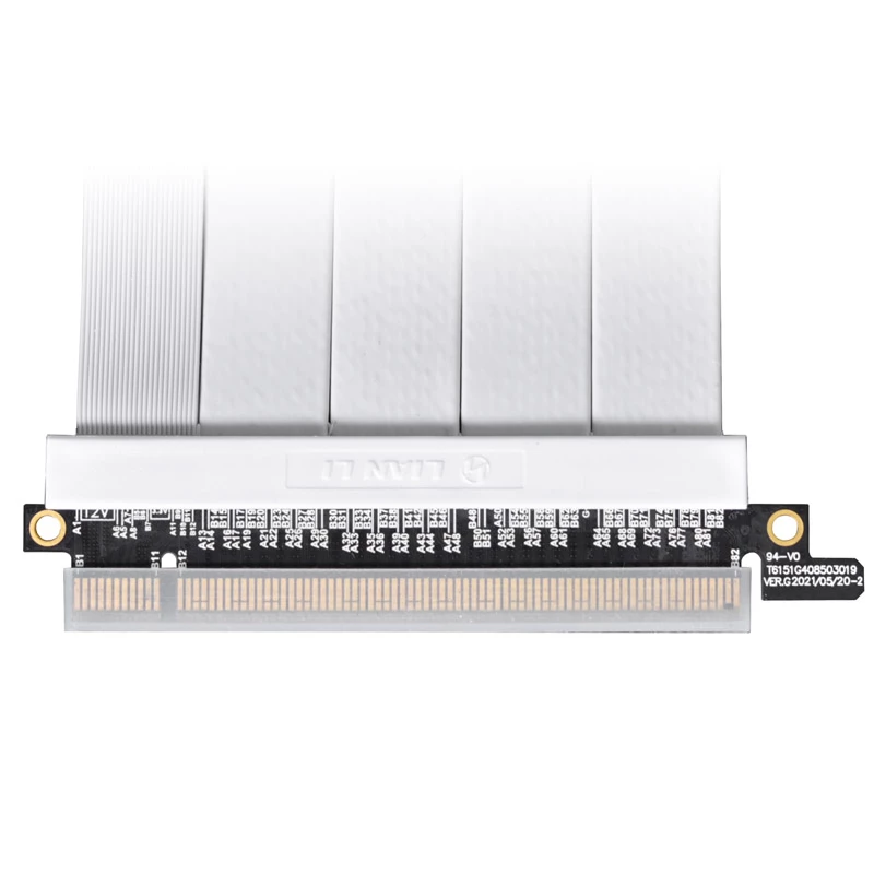 Cabo Riser PCIe 4.0 Lian Li PW-PCIV-4-90W 900 mm branco