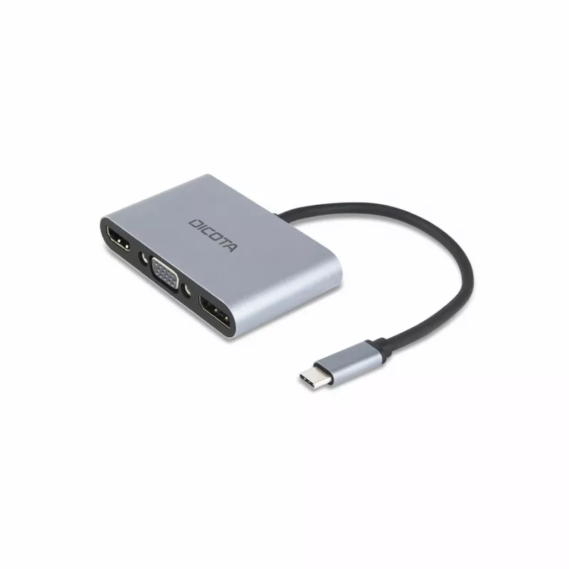 DICOTA D32064 Estação de acoplamento para dispositivos móveis Tablet/Smartphone/Portátil Prateado