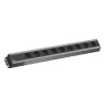Extensão elétrica Bachmann 300.001 2 m 9 tomadas AC, interior, preto, cinzento
