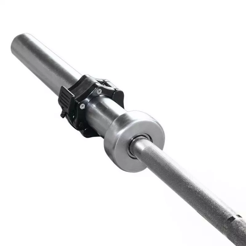 GO320 + ZG1000 Barra Olímpica Preta 14,8 kg 1830 mm HMS com Fechos Pretos