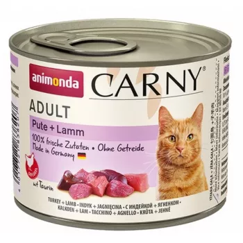 Comida húmida para gatos Animonda Carny Adult Peru + Borrego 200 g