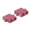 Acoplador de fibra ótica SC fêmea-fêmea DELOCK 85998, violeta, pack de 4