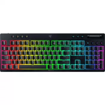 Teclado mecânico de perfil baixo Razer BlackWidow V4 — Orange Switches, Bluetooth sem fios