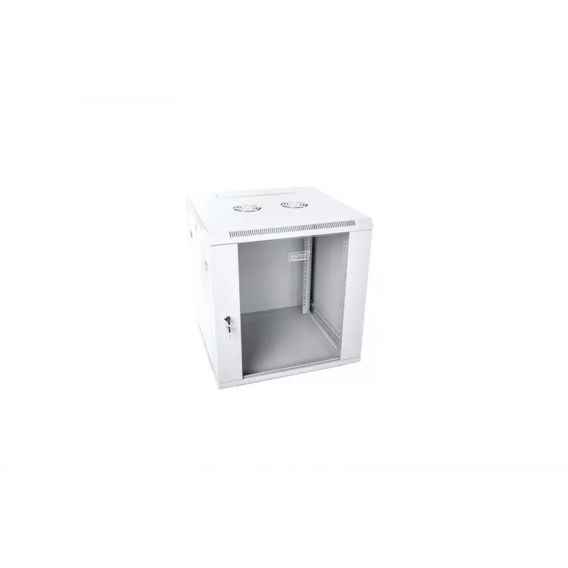 Digitus DN-W19 12U/600 Armário rack montagem na parede Cinzento claro