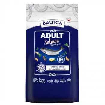 BALTICA Excellent Hypoallergenic Adult raças médias Salmon - comida seca para cães - 12 kg
