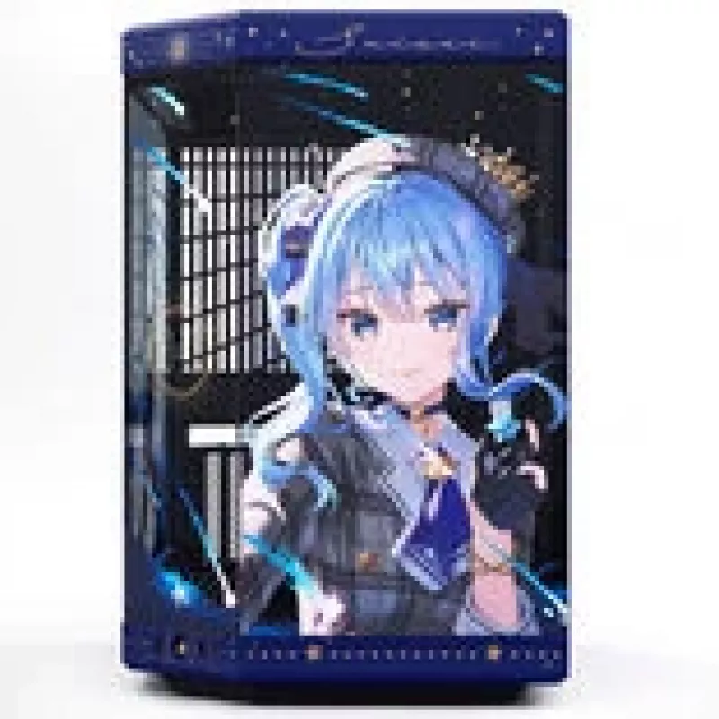 Caixa de computador HYTE Y70 Hoshimachi Suisei azul vidro temperado — caixa Mid-Tower ATX com painéis de vidro temperado