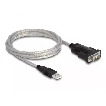 Adaptador DeLOCK USB 2.0 Type-A para série RS-232 D-Sub 9 + D-Sub 25