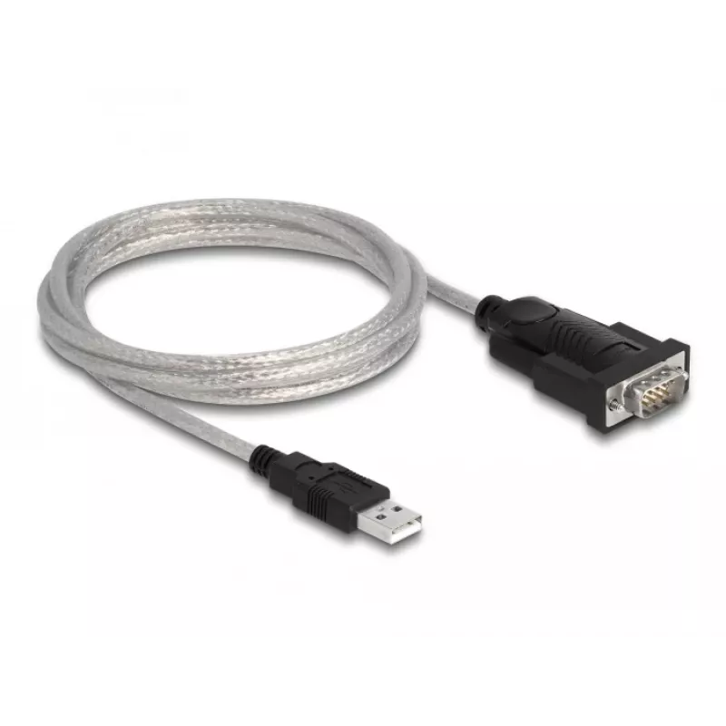 Adaptador DeLOCK USB 2.0 Type-A para série RS-232 D-Sub 9 + D-Sub 25