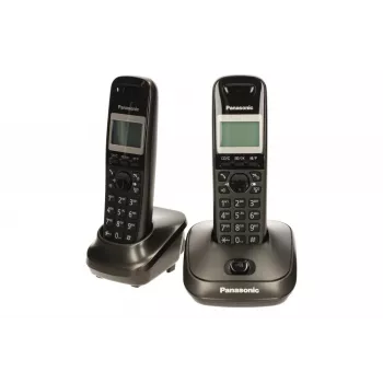 Panasonic KX-TG2512 telefone DECT cinzento com identificação de chamadas