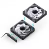 Conjunto de ventoinhas para caixa ARGB de 120 mm Jonsbo ZL-120BR pack de 3 com iluminação reversível