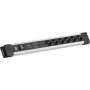 Bachmann CONNECTUS 6xCEE7/3 1xGVS-Plus 1x interruptor 2,0 m CEE7/7 cinzento (BM005924)