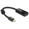 Delock - Adaptador de vídeo - Mini DisplayPort macho para HDMI fêmea - 18 cm (65099)
