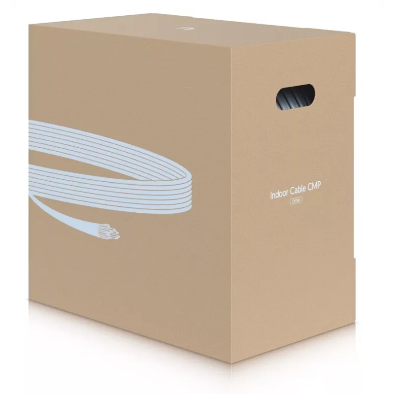 Cabo de rede Ubiquiti UACC-Cable-C6A-CMP U/UTP Cat6a 305 m branco
