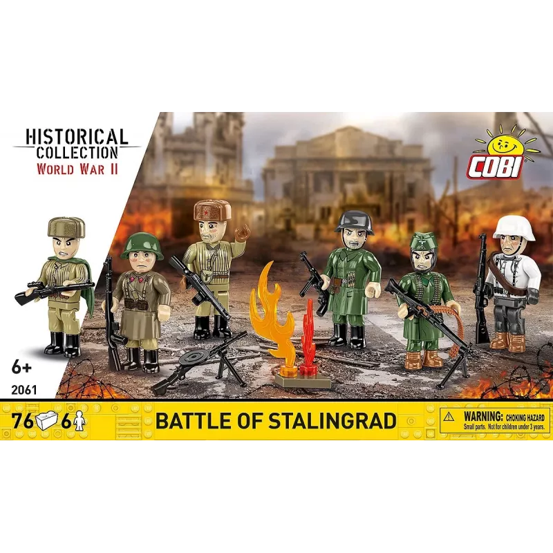 Conjunto de construção Cobi Batalha de Stalingrado — 76 peças, diorama histórico