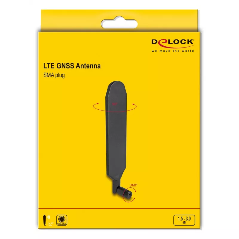 Antena omnidirecional DeLOCK 90103 3 dBi conector SMA