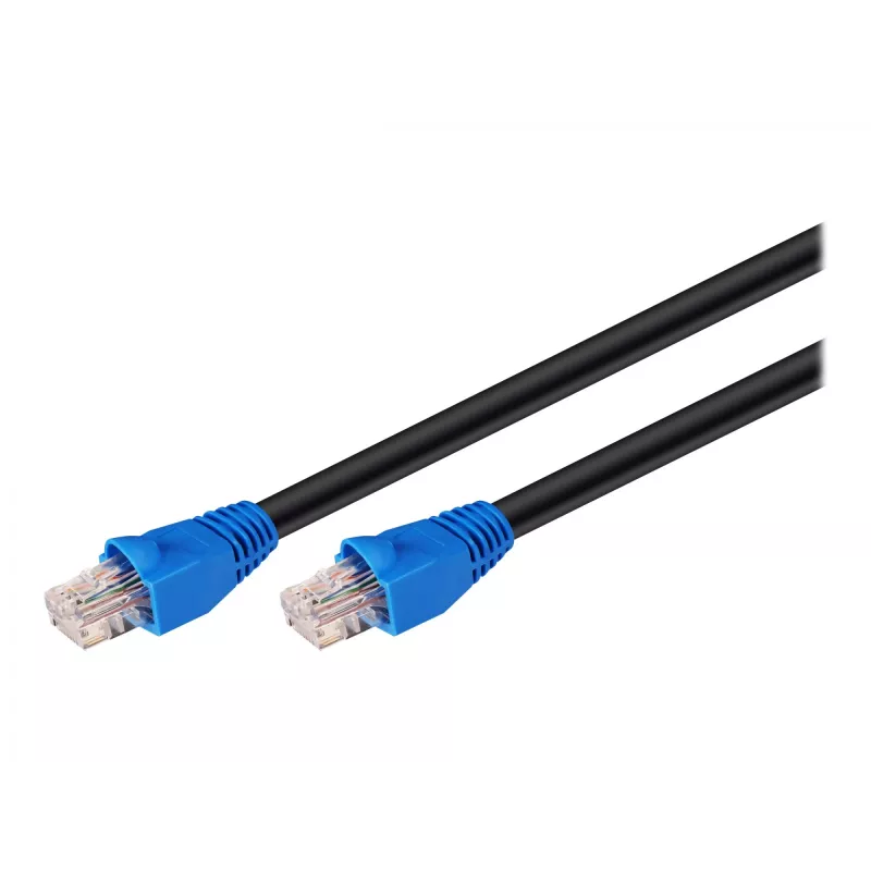 Goobay 94393 Cabo de rede Ethernet preto
