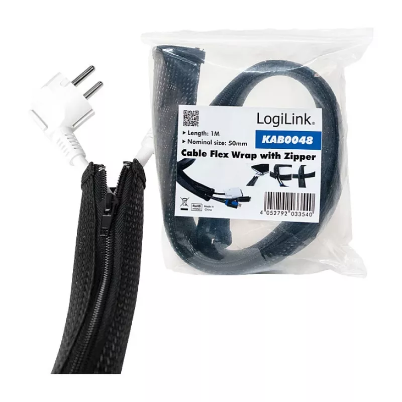 Manga para cabos LogiLink KAB0048 preto