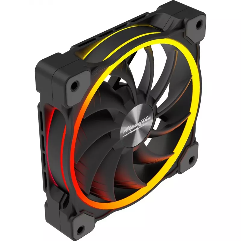 Ventoinha de caixa ALPENFÖHN Wing Boost 3 120mm ARGB, pack de 3, preto