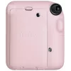 Máquina fotográfica instantânea Fujifilm Instax Mini 12 rosa — imagem 86×54 mm, filme 62×46 mm, distância focal 60 mm