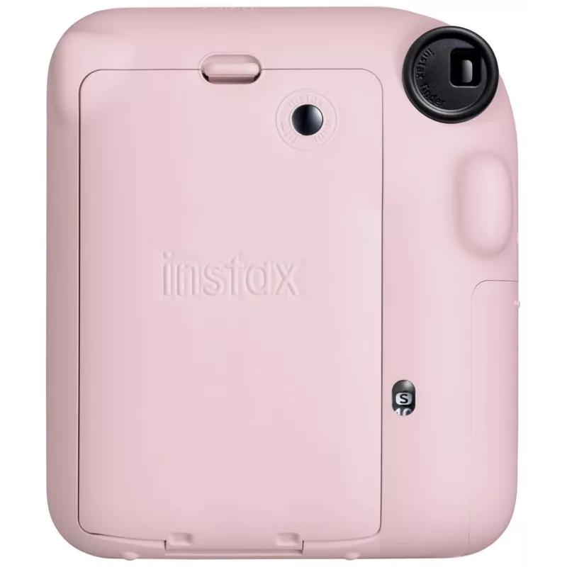 Máquina fotográfica instantânea Fujifilm Instax Mini 12 rosa — imagem 86×54 mm, filme 62×46 mm, distância focal 60 mm