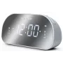 Rádio-relógio Muse M-170CMR — rádio-relógio digital, ecrã LED de 1,2 polegadas, FM, AC 230V, backup AAA, espelho/branco