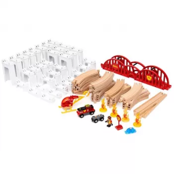 Ravensburger Brio Mega Spiral Set – conjunto de acessórios para caminhos de ferro de madeira