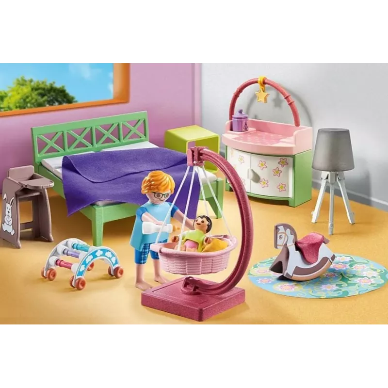 Conjunto de figuras My Life 71609 Quarto com cantinho de brincar do bebé